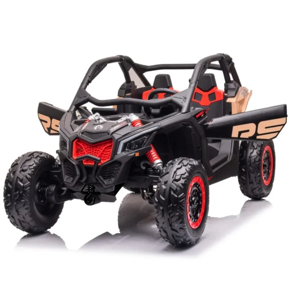 Licensed Can-Am 2×24V 800W Ride-On Buggy for Kids Two-Seater Black