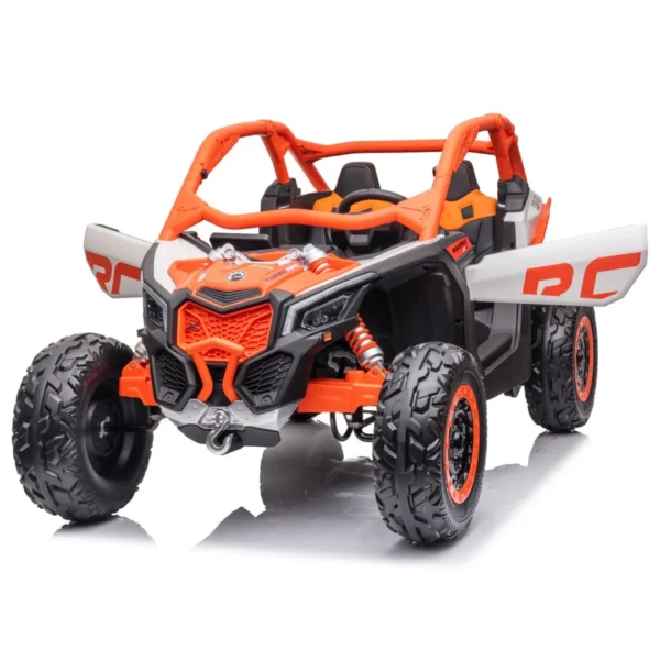 2x24V - Licensed CAN-AM Electric UTV Buggy Kids Ride On 2 Seater - Orange 800W Combined Power