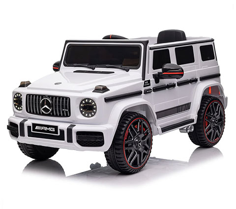12V Mercedes-Benz Licensed AMG G63 Electric Ride On Car White